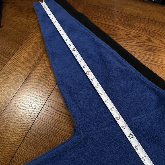 FOOT LOCKER Mens Size XL 1/4 Zip Blue and Black Fleece Pullover Sweater Jacket - Picture 7 of 7